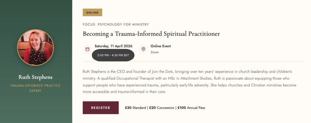 ENRICHING MINISTRY DAY Ruth Stephens £30