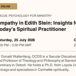 ENRICHING MINISTRY DAY Dr Donald Wallenfang, OCDS £30